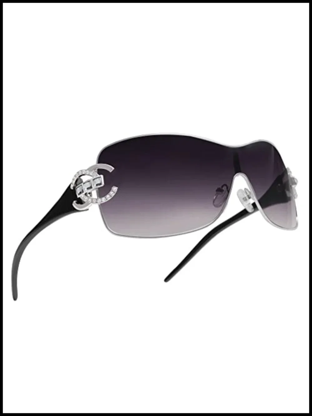 One-Piece Wrap Around Sunglasses UV400 Protection Frameless Shield